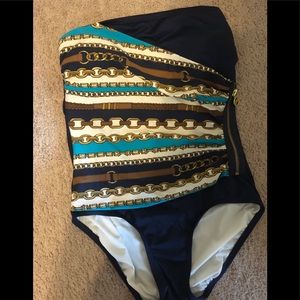 Michael Kors Strapless One Piece